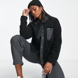 Columbia West Bend XL/2X Sherpa Button Down Oversized Shirt Jacket